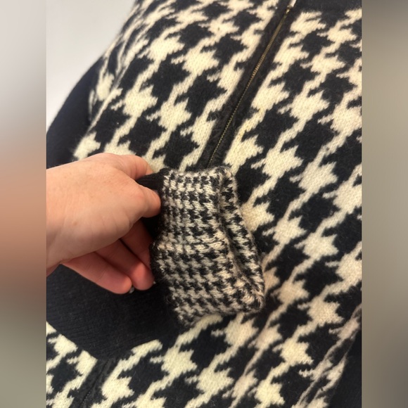 Vintage Newton Trading Company houndstooth Zip-Up sweater 2X - Picture 3 of 5